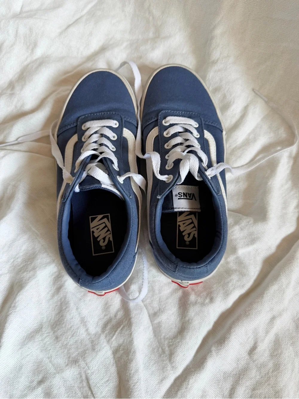 Vans Low-Top Sneakers in Navy and White
